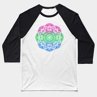 Polysexual Pride Mandala Baseball T-Shirt